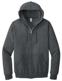 Jerzees® NuBlend® Full-Zip Hooded Sweatshirt -Gildan T-Shirts Shop 993m blackheather flat front