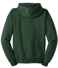 Jerzees® NuBlend® Full-Zip Hooded Sweatshirt -Gildan T-Shirts Shop 993m forestgreen flat back
