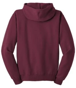 Jerzees® NuBlend® Full-Zip Hooded Sweatshirt -Gildan T-Shirts Shop 993m maroon flat back