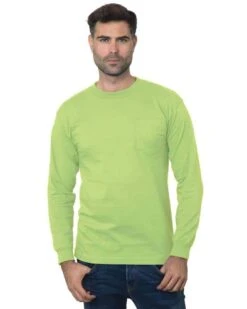 Bayside® Union-Made Long-Sleeve Pocket Crew T-Shirt - Unisex -Gildan T-Shirts Shop 9ab0d7a2cbc9546ae5dc7c436992381074af7d446a05b7552b9bddb0dae95b49