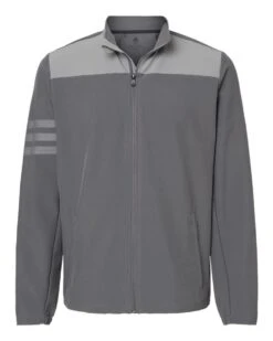 Adidas® 3-Stripes Jacket -Gildan T-Shirts Shop adidas a267 grey five grey three front high 1