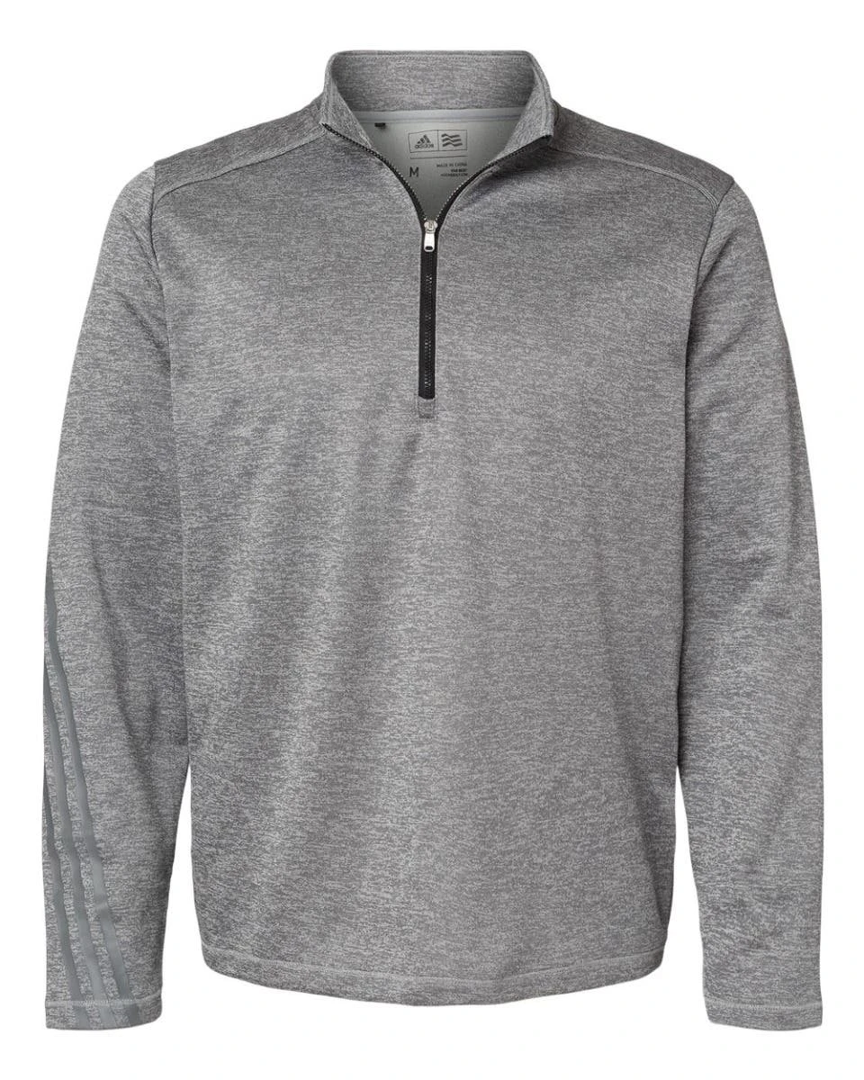 Adidas® Brushed Terry Heathered Quarter-Zip Pullover - Men 13 Adidas® Brushed Terry Heathered Quarter-Zip Pullover - Men - Image 11