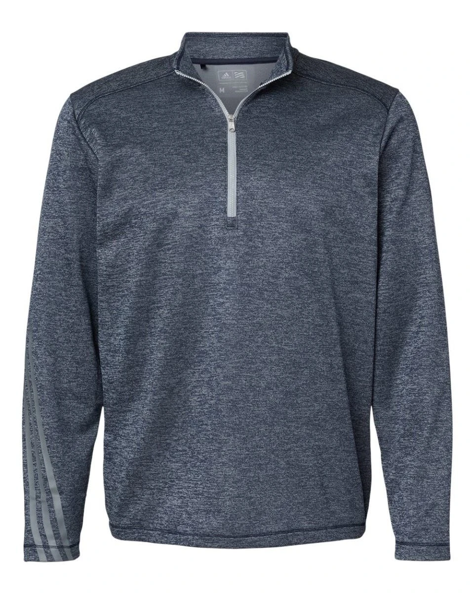 Adidas® Brushed Terry Heathered Quarter-Zip Pullover - Men 10 Adidas® Brushed Terry Heathered Quarter-Zip Pullover - Men - Image 8