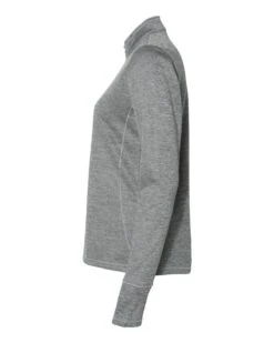 Adidas® Brushed Terry Heathered Quarter-Zip - Women -Gildan T-Shirts Shop adidas a285 mid grey heather black directside high