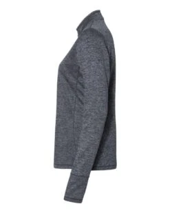 Adidas® Brushed Terry Heathered Quarter-Zip - Women -Gildan T-Shirts Shop adidas a285 navy heather mid grey directside high