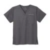 WonderWink® Unisex WorkFlex Chest Pocket V-Neck Scrub Top -Gildan T-Shirts Shop b ww3160 pewter 1