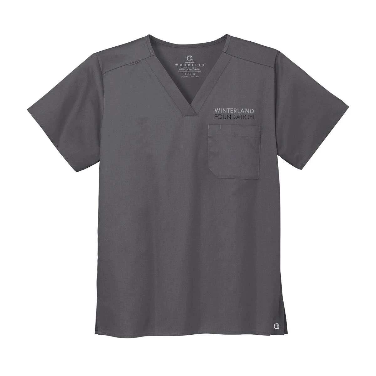 WonderWink® Unisex WorkFlex Chest Pocket V-Neck Scrub Top 2 WonderWink® Unisex WorkFlex Chest Pocket V-Neck Scrub Top