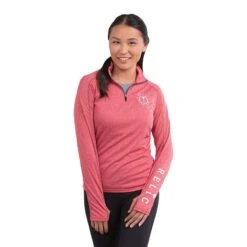 Women's Jersey Knit Quarter Zip Sweater
