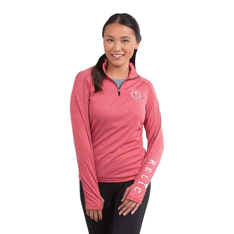 Women's Jersey Knit Quarter Zip Sweater 3 Women's Jersey Knit Quarter Zip Sweater