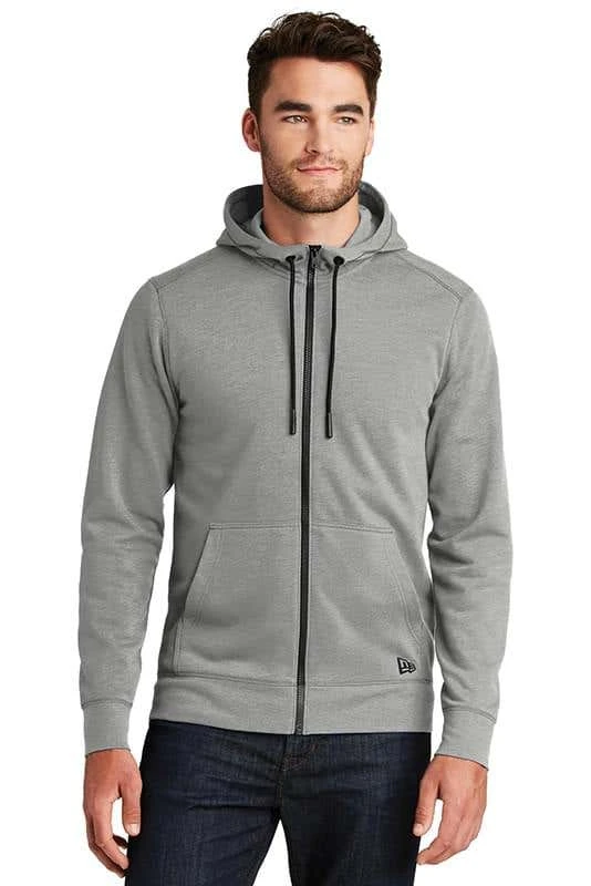 New Era® Tri-Blend Fleece Full-Zip Hoodie Sweatshirt - Unisex 6 New Era® Tri-Blend Fleece Full-Zip Hoodie Sweatshirt - Unisex - Image 4
