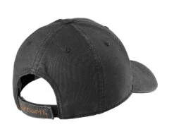 Carhartt® Cotton Canvas Cap -Gildan T-Shirts Shop ct103938 black flat back