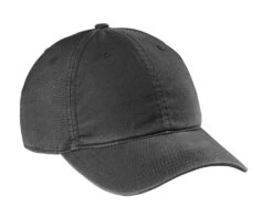 Carhartt® Cotton Canvas Cap -Gildan T-Shirts Shop ct103938 black flat front2