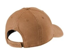 Carhartt® Cotton Canvas Cap -Gildan T-Shirts Shop ct103938 carharttbrown flat back