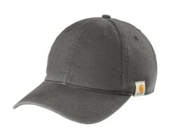 Carhartt® Cotton Canvas Cap -Gildan T-Shirts Shop ct103938 gravel flat front