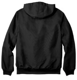 Carhartt ® Thermal-Lined Duck Active Jacket -Gildan T-Shirts Shop ctj131 black flat back