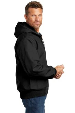 Carhartt ® Thermal-Lined Duck Active Jacket -Gildan T-Shirts Shop ctj131 black model side 102018