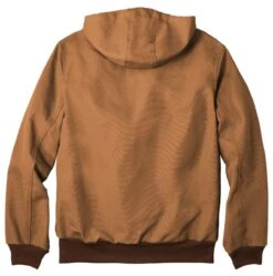 Carhartt ® Thermal-Lined Duck Active Jacket -Gildan T-Shirts Shop ctj131 carharttbrown flat back