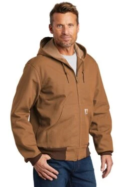 Carhartt ® Thermal-Lined Duck Active Jacket -Gildan T-Shirts Shop ctj131 carharttbrown model 3q 102018
