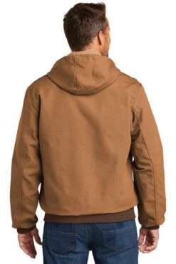 Carhartt ® Thermal-Lined Duck Active Jacket -Gildan T-Shirts Shop ctj131 carharttbrown model back 102018