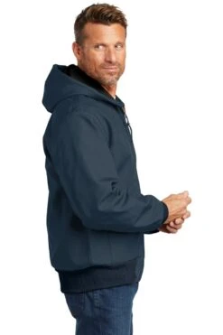 Carhartt ® Thermal-Lined Duck Active Jacket -Gildan T-Shirts Shop ctj131 darknavy model side 102018