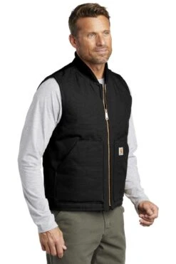 Carhartt ® Duck Vest -Gildan T-Shirts Shop ctv01 black model 3q 102018
