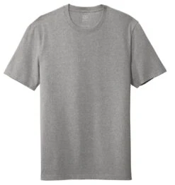 District® Recycled Re-Tee® T-shirt - Unisex -Gildan T-Shirts Shop dt8000 lightheathergrey flat front