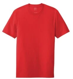 District® Recycled Re-Tee® T-shirt - Unisex -Gildan T-Shirts Shop dt8000 rubyred flat front