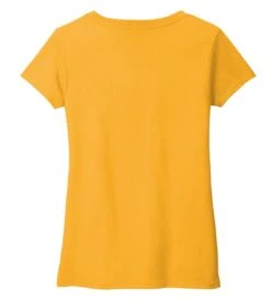 District® Recycled Re-Tee® V-Neck T-shirt - Women -Gildan T-Shirts Shop dt8001 maizeyellow flat back