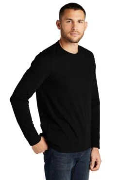 District® Re-Tee® Long Sleeve T-Shirt -Gildan T-Shirts Shop dt8003 black model 3q