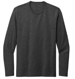 District® Re-Tee® Long Sleeve T-Shirt -Gildan T-Shirts Shop dt8003 charcoalheather flat front