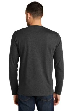 District® Re-Tee® Long Sleeve T-Shirt -Gildan T-Shirts Shop dt8003 charcoalheather model back