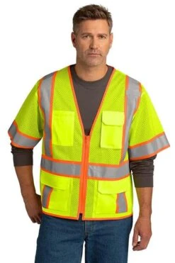 CornerStone® ANSI 107 Class 3 Mesh Short Sleeve Vest - Unisex