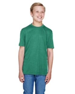 Team 365 Heathered Polyester Performance T-Shirt - Youth