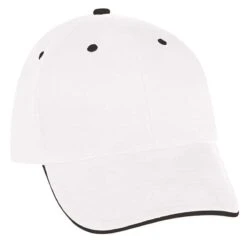 Structured Contrast Trim Brushed Cotton Baseball Cap -Gildan T-Shirts Shop e9e82f97e52da85de198e4befc499074477dd73a408bf514e8032d6f3ee47412