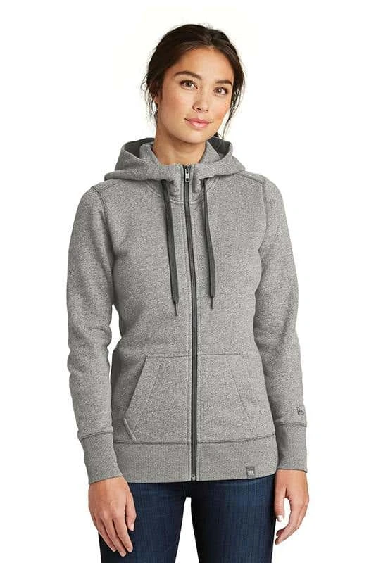 New Era® French Terry Full-Zip Hoodie Sweatshirt - Women 4 New Era® French Terry Full-Zip Hoodie Sweatshirt - Women - Image 2