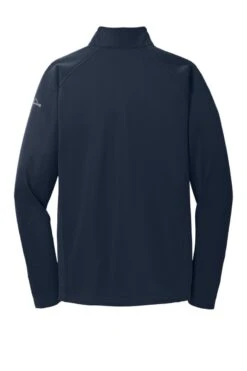 Eddie Bauer® 1/2-Zip Performance Fleece Pullover - Men -Gildan T-Shirts Shop eb234 riverblue flat back
