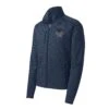 Port Authority® Digi Stripe Fleece Full-Zip Jacket -Gildan T-Shirts Shop f231 navy