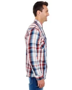 Burnside® Long-Sleeve Plaid Pattern Woven Shirt - Men -Gildan T-Shirts Shop f48ea5a3ef926838827ed7588a3bd296b846202ad26799f526d4ea8b80e58b34