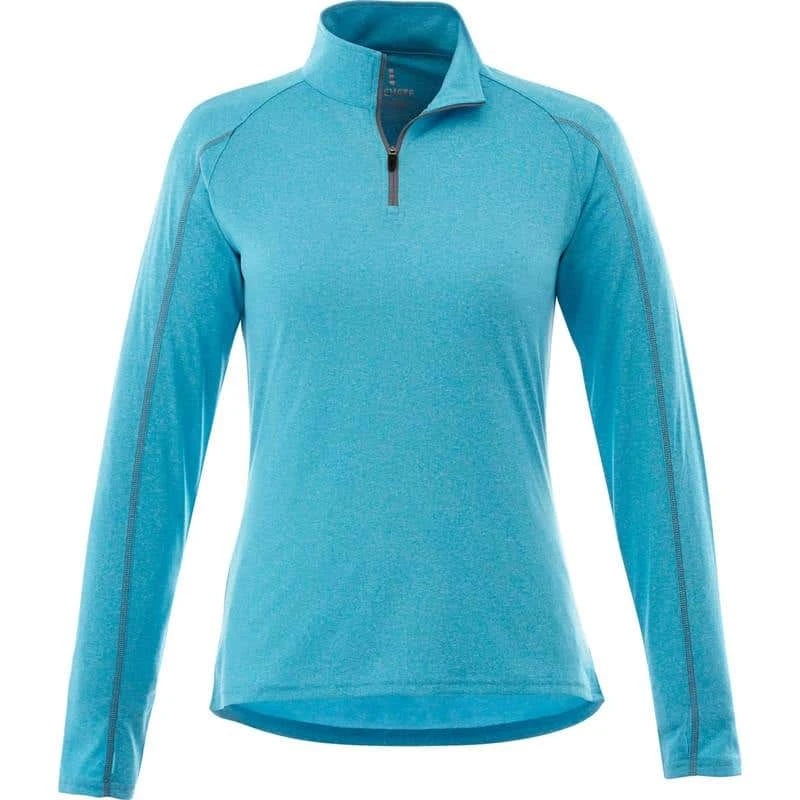 Women's Jersey Knit Quarter Zip Sweater 6 Women's Jersey Knit Quarter Zip Sweater - Image 4