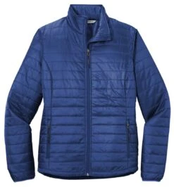 Port Authority® Packable Puffy Jacket - Women -Gildan T-Shirts Shop l850 cobaltblue flat front
