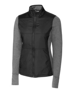 Cutter & Buck® Stealth Hybrid Full Zip Jacket - Women -Gildan T-Shirts Shop lck00042 bl mann hg 1