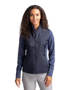 Cutter & Buck® Stealth Hybrid Full Zip Jacket - Women -Gildan T-Shirts Shop lck00042 lyn pro hg