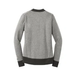 New Era® French Terry Full-Zip Baseball Jacket - Women -Gildan T-Shirts Shop lnea503 lightgraphitetwistgraphite flat back