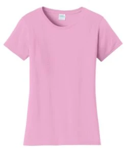 Port & Company® Fan Favorite™ Tee - Women -Gildan T-Shirts Shop lpc450 candypink flat front