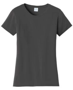 Port & Company® Fan Favorite™ Tee - Women -Gildan T-Shirts Shop lpc450 charcoal flat front