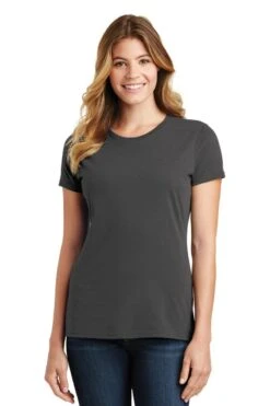 Port & Company® Fan Favorite™ Tee - Women -Gildan T-Shirts Shop lpc450 charcoal model front 102016