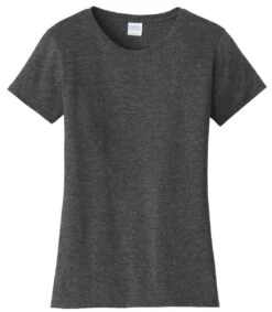 Port & Company® Fan Favorite™ Tee - Women -Gildan T-Shirts Shop lpc450 darkhthrgrey flat front