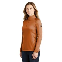The North Face® Tech 1/4-Zip Fleece Pullover - Women -Gildan T-Shirts Shop nf0a3lhc orangeochre model 3q