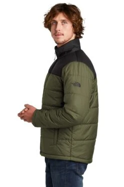 The North Face® Everyday Insulated Jacket - Men -Gildan T-Shirts Shop nf0a529k burntolivegreen model side