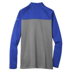 Nike Therma-FIT 1/2-Zip Fleece Pullover - Men -Gildan T-Shirts Shop nkah6254 gameroyaldarkgreyhthr flat back